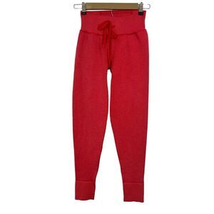 Pink Active Womens Size Small Thermal Waffle Knit Workout Leggings